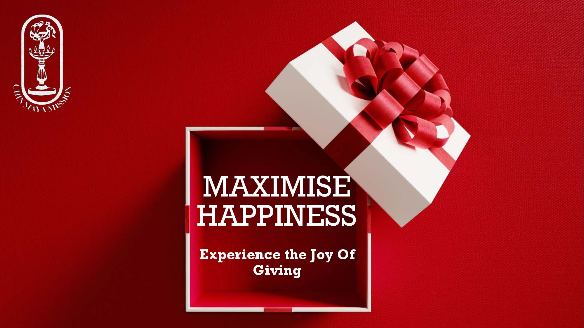 Maximise Happiness